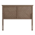 thumbnail image 5 of Flash Furniture Fiona Full Size Herringbone Wooden Adjustable Headboard for Universal Metal Bed Frames - Light Brown, 5 of 9
