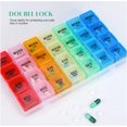 thumbnail image 2 of Pill Box 4 Times a Day,Weekly Pill Box Organisers,for Vitamin,Supplements, Medication, 2 of 5