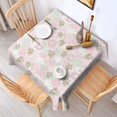 thumbnail image 2 of Pioneer Flower Floral Print Pattern Square Tablecloth, Waterproof Wipeable Spillproof Washable Table Cover for Home Kitchen Party Decor, 52"x52", 2 of 6