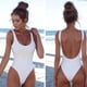 thumbnail image 4 of MKLEKYY Bikini Mujer Traje De Baño Women Fashion Letter Print Piece Swimsuit Sexy Bikini Swimwear Bathing Sleeveless Backless Swimsuit 2722, 4 of 4