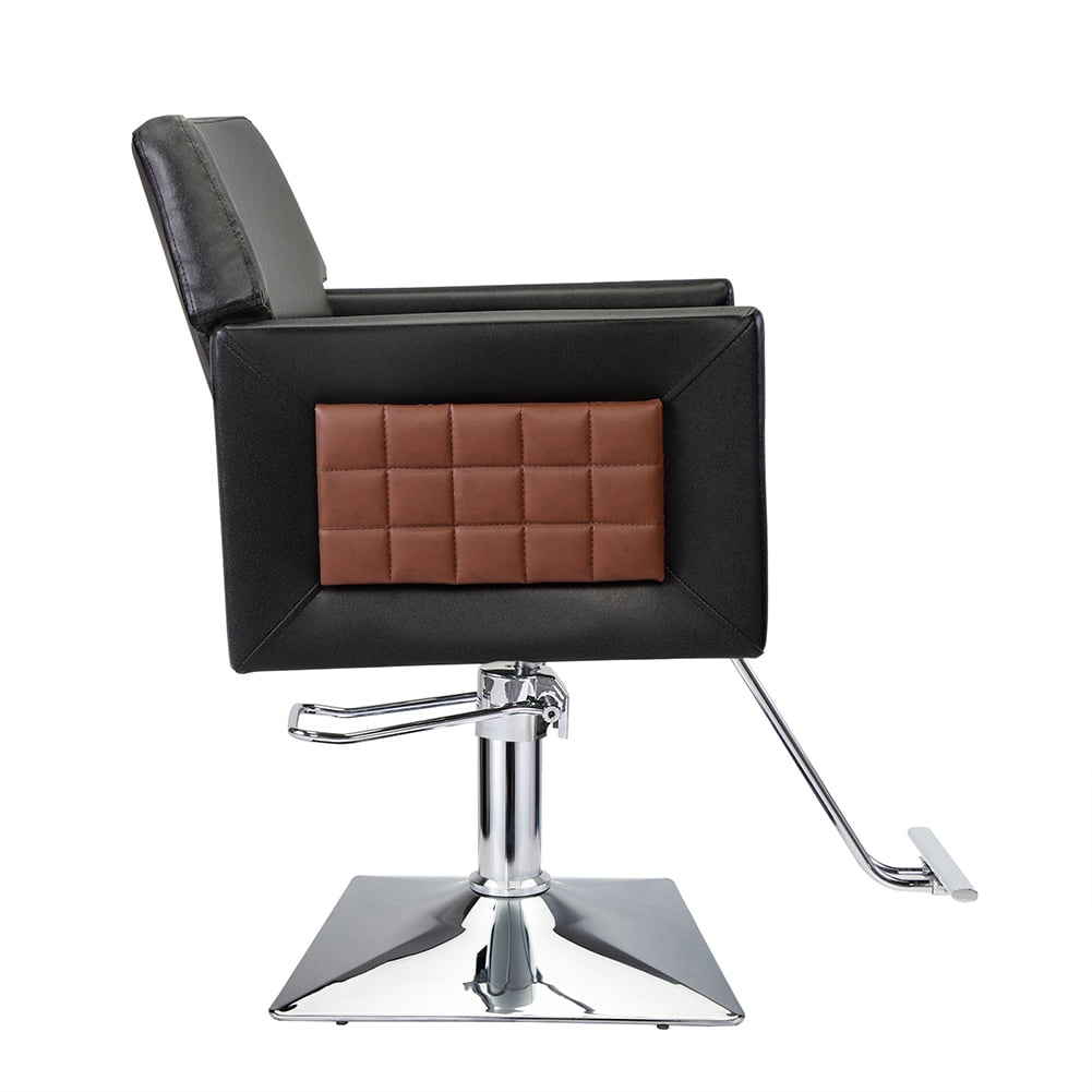 Kepooman Artist Square Barber Chair, Salon Chair with Armrestfor Hair Stylist Tattoo Chair Shampoo Salon Equipment, Black Kepooman Artist Square Barber Chair, Salon Chair with Armrestfor Hair Stylist Tattoo Chair Shampoo Salon Equipment, Black