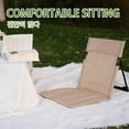thumbnail image 4 of Silla Tumbona Del Piso Respaldo Portátil Plegable Playa Con Transporte Oxford Tela para Barbacoa Picnic Al Aire Libre, 4 of 9