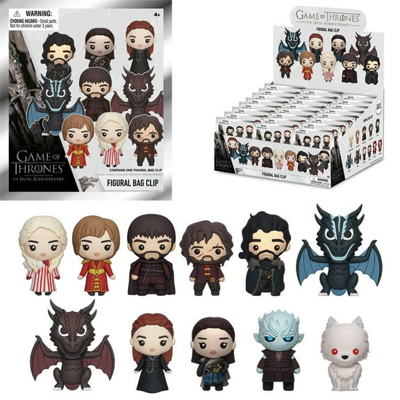 Game of Thrones 3D Foam Bag Clip Random 6-Pack