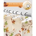 thumbnail image 5 of Fall Shower Curtain Pumpkin Gnome Bathroom Curtains with Hooks, Waterproof Fabric Sunflower Autumn Maple Leaves Branches Thanksgiving Bath Shower Curtains Set for Bathroom Bathtubs Decor 36x72 Inch, 5 of 7