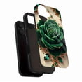 thumbnail image 3 of Luxury Emerald Rose Diamond iPhone Case for Women Birthday Gift Valentine's Day Compatible with iPhone 11/12/13/14/15/16 (Pro Max/Plus), 3 of 9