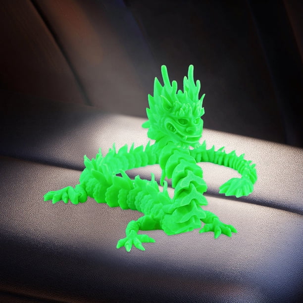 Dragón impreso en 3D Dragón articulado impreso en 3D de 33/48 cm, juguete antiestrés, dragón articulado lindo
