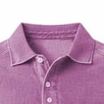 thumbnail image 5 of ZOYOEN Mens Polo Shirts with Pocket- Summer Short Sleeve Casual Vintage Performance Shirts Pink Size 3XL, 5 of 6