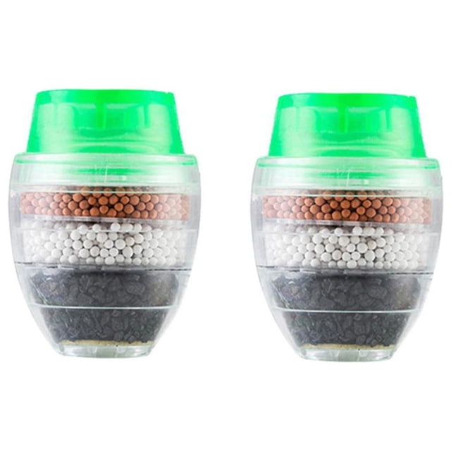 2PC Healthy Faucet Water Purification Five-layer Purifier Filter Head