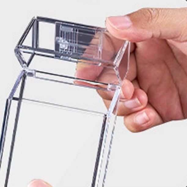 clear cigarette holder 3 Pcs Clear Plastic Cigarette Case - Transparent Hard Shell Portable  Storage Box for Men - Universal Smokeless Holder with Pressure Seal -  Travel Outdoor Personalized Gift