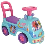 Kiddieland: My First Adventure Ride-On - Ariel Sea - Disney Light & Sound Foot-To-Floor Vehicle, Interactive Dashboard, Push Handle, Toddlers 12mo+