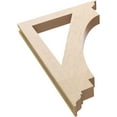 thumbnail image 6 of Ekena Millwork 3 1/2"W x 28"D x 40"H Imperial Traditional Rough Cedar Woodgrain TimberThane Bracket, Primed Tan, 6 of 6