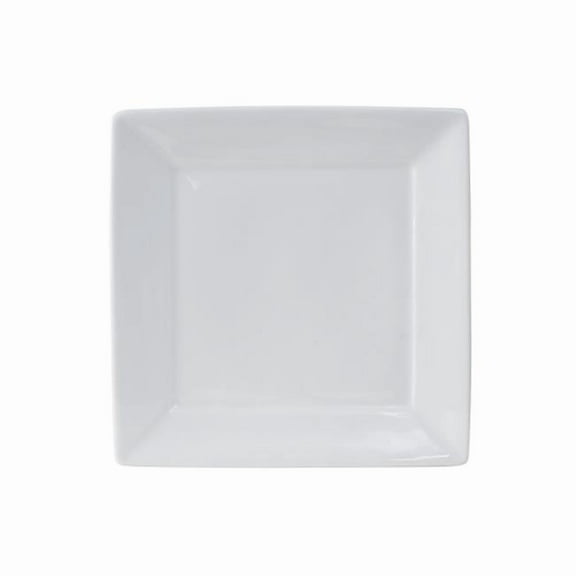 Tuxton GSP-006 Square Plate 10.12 in. X 10.12 in., Porcelain White