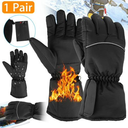 Winter Gloves -35℃ Cold Proof Heated Gloves, TSV Electric Battery Powered Thermal Gloves, Touchscreen Ski Bike Motorcycle Warm Gloves Hand Warmers Windproof in Cold Weather for Women and
