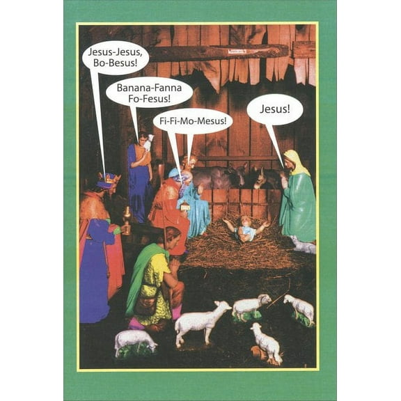 Nobleworks Name Game Box of 12 Funny / Humorous Christmas Cards