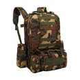thumbnail image 2 of Bolsa de viaje para acampar para hombre, de tela Oxford para exteriores, bolsa de senderismo de camuflaje militar, de combinación camuflaje Baoblaze Mochila deportiva al aire libre, 2 of 8
