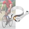 thumbnail image 4 of Abrazadera de tija de sillín de bicicleta con clip de tubo de asiento de bicicleta de liberación rápida de aleación de aluminio CNC (plateado), 4 of 9