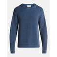 thumbnail image 5 of No Boundaries Ribbed Crewneck Sweater with Long Sleeves, Men's XS-3XL, 5 of 5