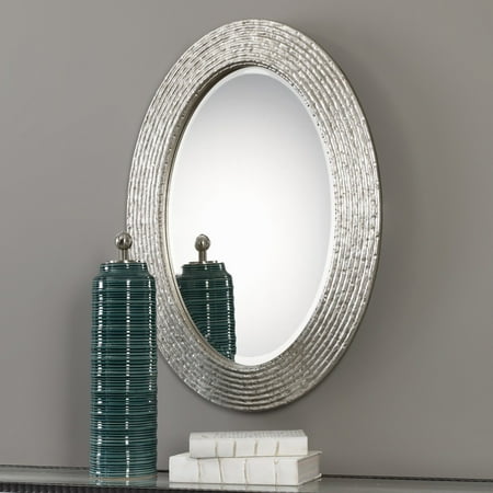 Uttermost Conder Oval Silver Mirror 25w X 34h In Com