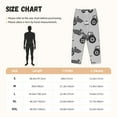 thumbnail image 6 of Kdxio Women's Comfy Stretch Gray TractorPrint Drawstring Pajama Pants-XX-Large, 6 of 9