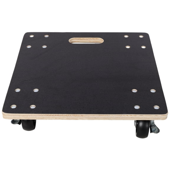 Gearwell Furniture Dolly Cart, 2 Pack 22-1/2 x 11-3/8 Inch Wooden Moving Dolly with 4 PP Wheels, 2 Brakes, 1320 Lbs Rolling Mover for Piano Couch Fridge