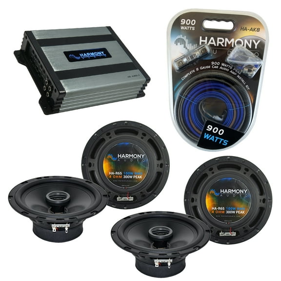 Jaguar X-Type 2001-2008 OEM Speaker Replacement Harmony (2) R65 & HA-A400.4 Amp