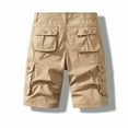 thumbnail image 5 of Fashion YLSDY Mens Cargo Shorts Plus Size Zipper Outdoor Casual Short Pants with Multiple Pockets Regular Flowy Work Shorts Khaki XXXXL, 5 of 5