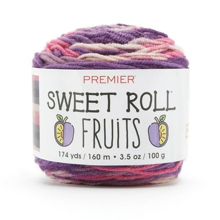 UPC: 0840166812662 | Premier Yarn Sweet Roll Fruits Yarn – Plum