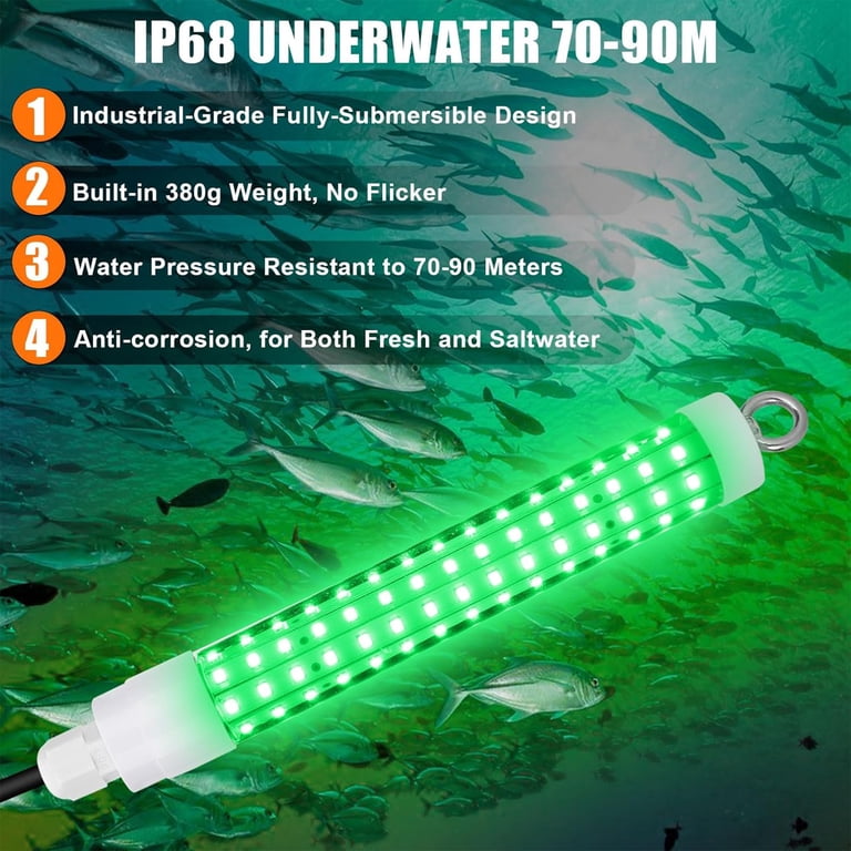 DXIMRX 12V LED Underwater Fishing Light, 1000 Lumens photo 6