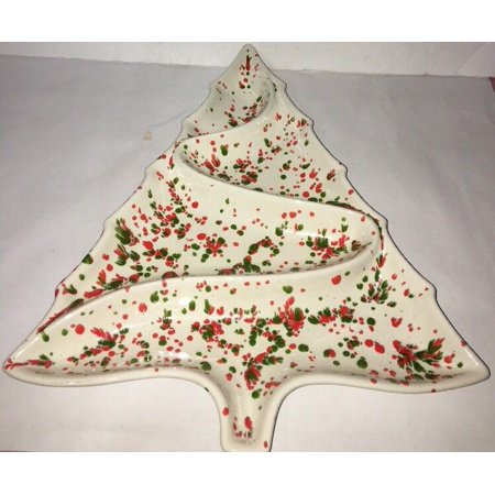 Christmas Holiday Cookie Dessert Snack Cheese Serving Platter (Best Christmas Cookie Trays)
