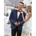 thumbnail image 4 of COOFANDY Mens Slim Fit Stylish Casual One-Button Suit Coat Jacket Business Blazers, 4 of 6