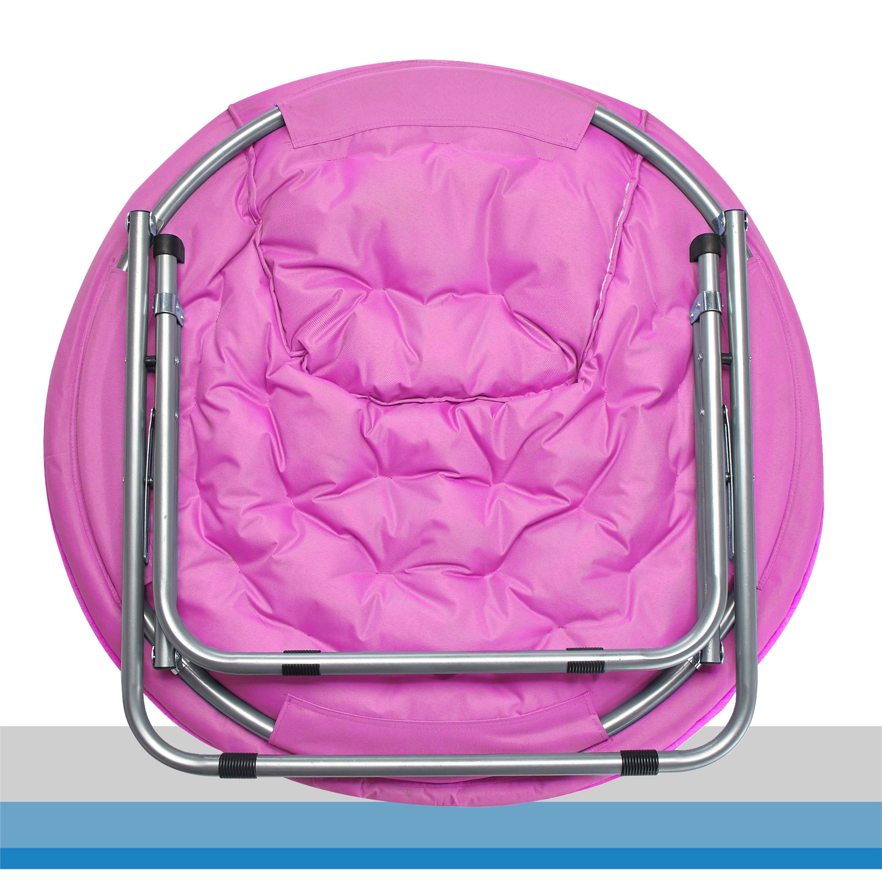 Pink faux fur saucer chair discount