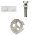 thumbnail image 1 of 48-in. W 1 Hole Ceramic Top Set In White Color - Overflow Drain Incl. AI-24712, 1 of 9