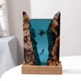 thumbnail image 3 of Lámpara De Resina De Tortuga Buceadora, Lámpara De Océano De Madera Maciza De Resina LED, Luz Suave Para Regalo, 3 of 7