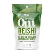 Om Mushroom Superfood Reishi Organic Mushroom Powder, 3.5 Ounce, 50 Servings , Adaptogen, Stress & Immune Support, Superfood Mushroom Supplement