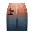 thumbnail image 4 of WAENQINLA Men's Swim Trunks Hawaiian Elastic Waist Bathing Suit Swimsuits Palm Tree Print Summer Beach Shorts with Pockets, 4 of 5