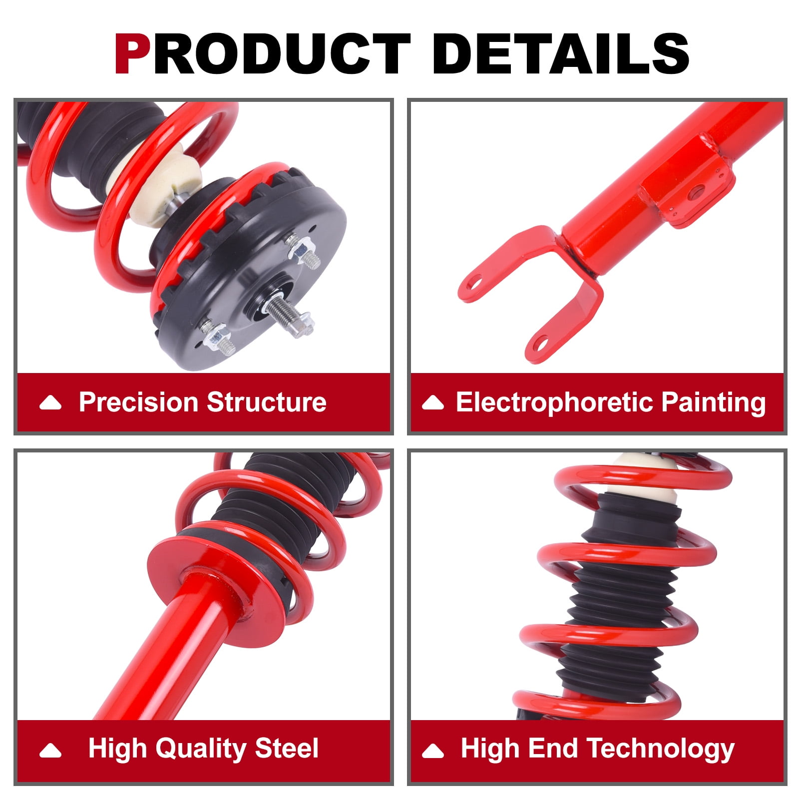 TOPAZ Pair Complete Shock Struts Assembly For Dodge Challenger Charger 2012-2022 172665