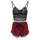 thumbnail image 1 of Pijama Mujeres Moda Sexy Cuello en V Espalda Abierta Encaje Chaleco Ropa Interior Gibobby Rojo M, 1 of 5
