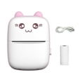 thumbnail image 1 of Kearding Impresora térmica portátil blanca, solución pequeña y ligera que ahorra tiempo, impresora inalámbrica Bluetooth Kits de mantenimiento de impresoras rosa, 1 of 6