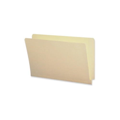 Business Source 2-Ply End Tab Manila File Folders Legal - 8 1/2' x 14' Sheet Size - Straight Tab Cut - End Tab Location - Manila - Recycled - 100 / Box