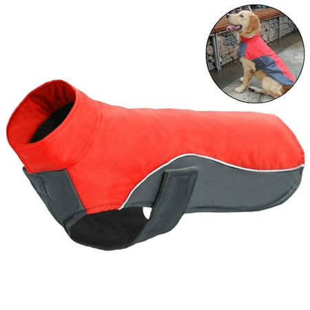 - Dog Jacket Breathable Waterproof Windproof Warm Dog Winter Coat Pet Jacket Large Dog Vest Dog Apparel for Cold Weather Winter (Red)