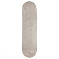 thumbnail image 2 of Superior Two-Toned Braided Indoor/ Outdoor Area Rug, Latte/ White, 2' x 8', 2 of 6