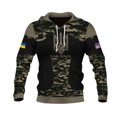 thumbnail image 3 of Sudadera con capucha para hombre con la bandera de Ucrania, estampado de camuflaje del emblema nacional ucraniano, ropa informal para hombre, jersey de gran tamaño, 3 of 5