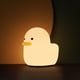 thumbnail image 3 of Luz de noche de pato, lindo animal de silicona, luz nocturna, lámpara de mesa recargable, lámpara de noche con sensor táctil para bebés, niñas, mujeres, dormitorios,, 3 of 5