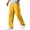 Yellow -CM45, variant on Nestiefly Mens Cotton Linen Pants, Casual Fabric Loose Comfort Trousers Drawstring Pockets Golf Pants Army Green XL