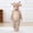 Khaki, variant on fnnxnal Kids Girl Brown Pancake Costume Hooded Flannel Jumpsuit for Hall-oween,Size 0-6 Months