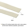 thumbnail image 4 of Uxcell Faux Leather Straps Strip Belt Leather String 1cm/0.4" Width for DIY Ornament Accessories,Beige,2pcs, 4 of 6