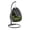 Dark Green, variant on LeisureMod Charcoal Wicker Indoor Outdoor Bedroom Patio Hanging Egg Swing Chair with Stand and Cushion Dark Green