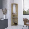 thumbnail image 3 of Utilization Bar Cabinet - Three Shelves, Beige Space Efficient For Small Area Particle Board Saving Setup, 3 of 3