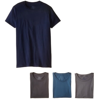 Fruit Of The Loom Men's Super Premium T-Shirt - 100% Cotton Crew Neck, Navy, XL