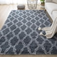 thumbnail image 4 of Fluffy Bedroom Rugs, Shaggy Geometric Design Area Rug, For Girls Baby Room Kids Living Room Home Decor Floor Carpet, 4 of 7